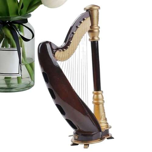 Durata assicurata: realizzata con resina perfetta e filo di rame, questa robusta arpa in miniatura garantisce durata, ideale per un uso prolungato. Questo ornamento è molto robusto e resistente