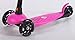 Voyage Sports Toddler Kick Scooters for Kids Girls and Boys, 3 Wheels with Flash Lights, Plastic Board, Adjustable Height Handlebar, Pink