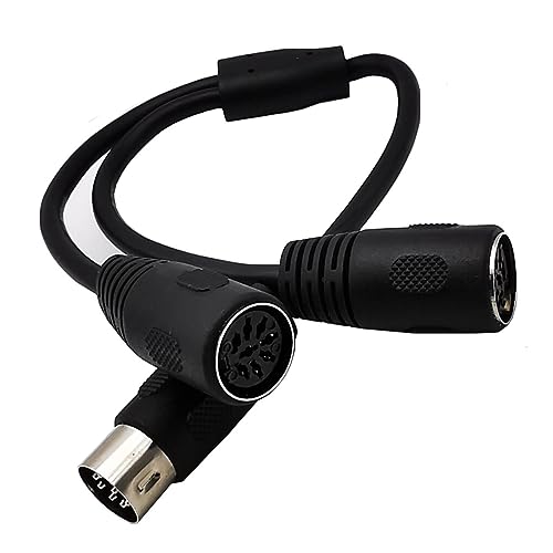 Câble MIDI 8 broches splitter Y mâle vers double femelle contre le manque de ports