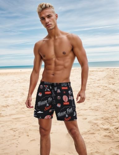 Mens Quick Dry Swim Trunks Elastic Casual Summer Board Shorts Beach Swimwear2