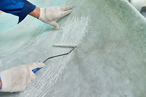Image of Fiberglass Chopped Strand Mat Cloth 50 inch x 360 inch | 50 Inch Wide 10 Yard Long | 1 oz | CSM GRP | Molding Roofing Boat Marine Repair with E-Glass Fiber Roll | Resin Compatible | Rolled Package