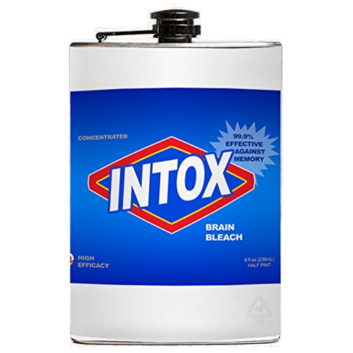 Amazon.com: Intox BRAIN BLEACH 8oz Hip Flask : Home & Kitchen