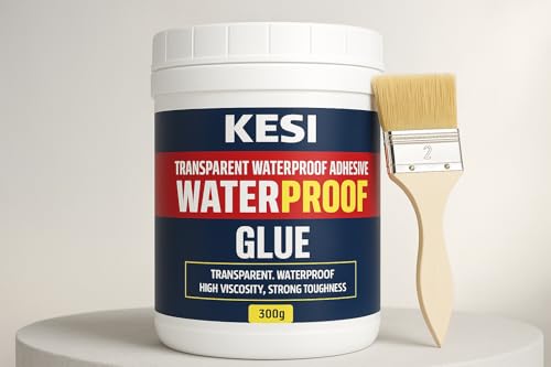 Image of KESI ORNAMENTS Waterproof Adhesive Glue - Strong Multi-Purpose Repair Glue for Wood, Plastic, Metal, Rubber, Ceramic & More - 300g Heavy Duty Industrial Strength Bonding Glue