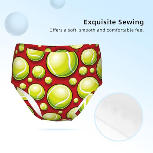 Tennis Ball Graphics Girls' Underwear Soft Cotton Little Girls Panties Comfort Briefs2