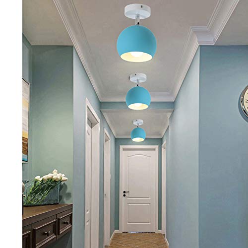 Plafonnier E27 spots rotatifs bleu pour optimiser l'éclairage de chambre