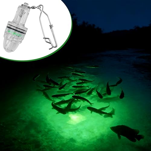 Luz de pesca subacuática para caída profunda con lámpara LED impermeable verde 7