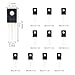 BD131 BD132 BD135 BD136 BD137 BD138 BD139 BD140 BD237 BD238 TO-126 Transistor Kits 10 Values*10pcs=100pcs Power Transistors for Circuit Design, Repair, Learning & Experiments
