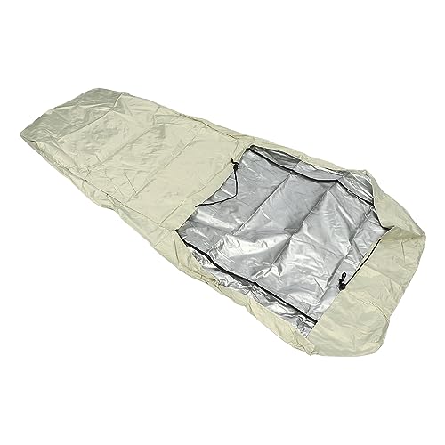 Lawn Mower Cover Heavy Duty 600D Oxford Cloth WaterproofDustproof Universal Fit Push Mower Cover with Storage Bag Khaki