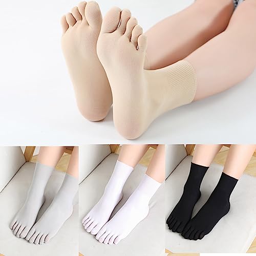 Socks,Fashion Women Man Five Finger Sock Casual Style Middle Tube Short Sock Antiskid Finger Toe Socks New 4 Color4