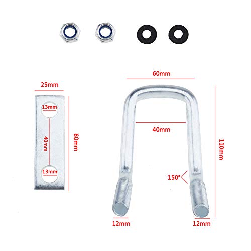 6pcs U-Bulloni Auto Trailer Tubo Dado Bullone