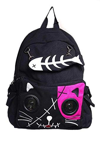 Altavoces Mochila de Banned Apparel Gatito Orejas AUX Universal 3.5mm Jack - Rosa, Estándar
