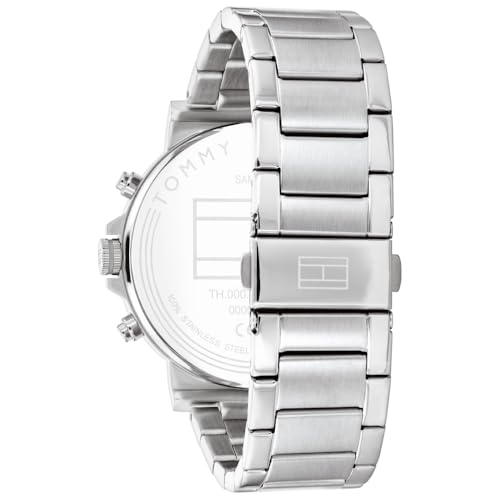 Image of Tommy Hilfiger Multifunction Grey Dial Stainless Steel Strap Watch for Men