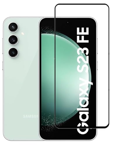 Image of DD SON Tempered Glass Screen Protector Compatible For Samsung Galaxy S23 FE 5G (11D) With Edge-To-Edge Protector Coverage And Easy Installation Kit,Black