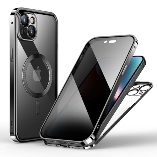 `h~ iPhone14/iPhone13 p P[X OʃKX wʃNAPC ʃP[X SbNt A~t[ 360°Sʕی |bvAbv{^ MagsafeΉ ϏՌ ACtH13/14ʗpP[X 6.1C` u