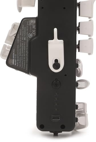 Image of Travel Sax 2 (White Silicon) - Compact Digital Saxophone for Silent Practice Anywhere | Lightweight Electronic Sax with Real Alto Mouthpiece, Built-in Speaker, Bluetooth MIDI /Audio, USB-C, 70+