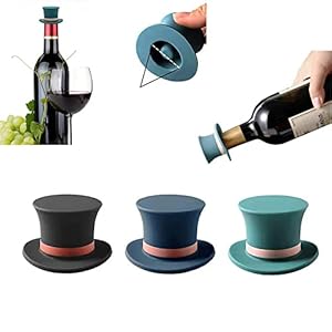 Wijnfles Stopper Silicone, Grappige Rode Wijn Stopper Nieuwigheid Wijn Stoppers, Herbruikbare Wijnspaarder, Gentleman…