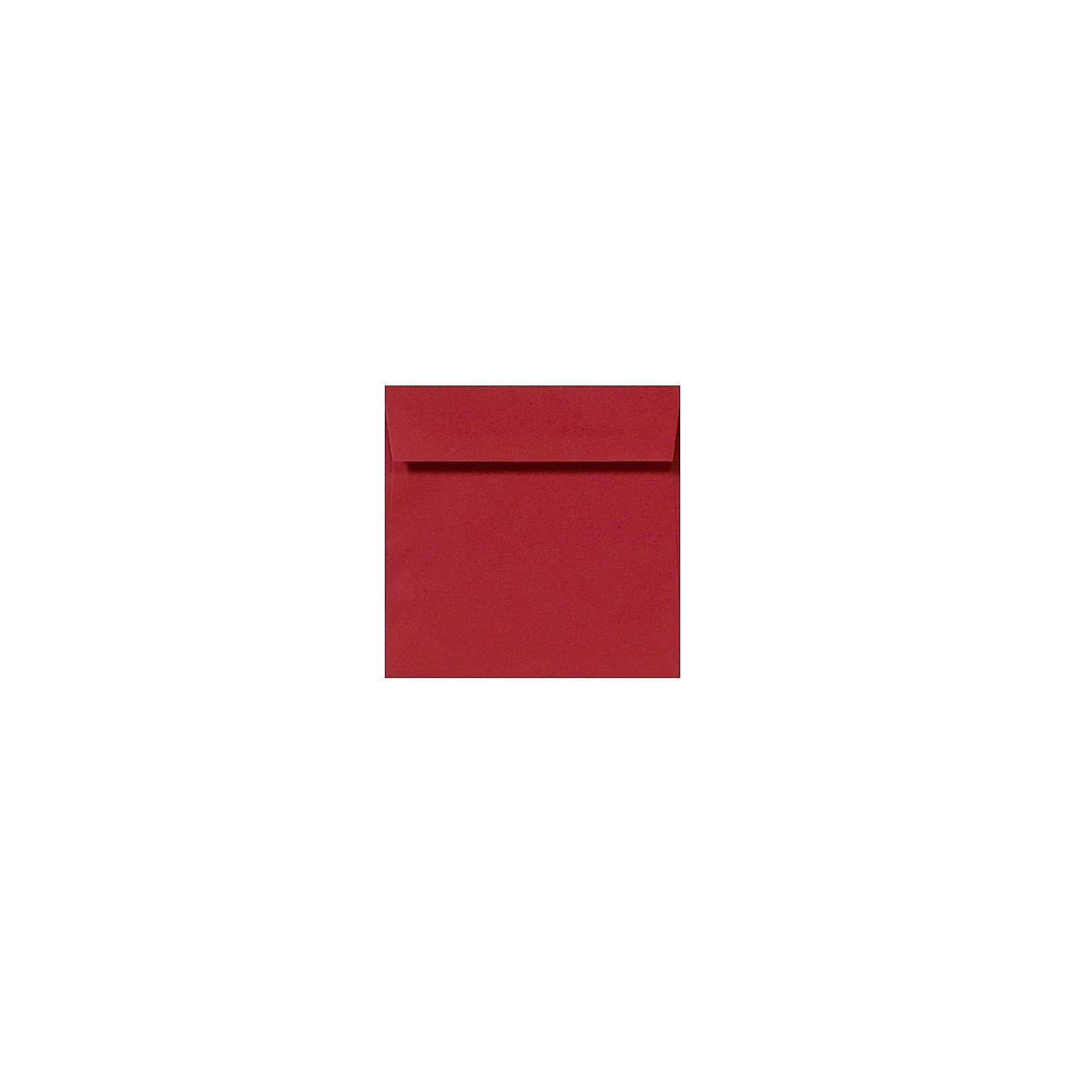 LUXPaper Square Invitation Envelopes | Peel & Press | 6 1/4" x 6 1/4" | Ruby Red | 80lb. Text | 50 Qty