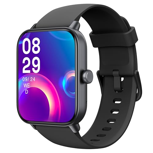 KALINCO Reloj Inteligente Mujer Hombre con Alexa, Smartwatch Llamadas y Whatsapp/Estrés/Ritmo Cardíaco/Oxígeno Sanguíneo/100 Deportes/Sueño, 5ATM Impermeable Regalo iOS Android