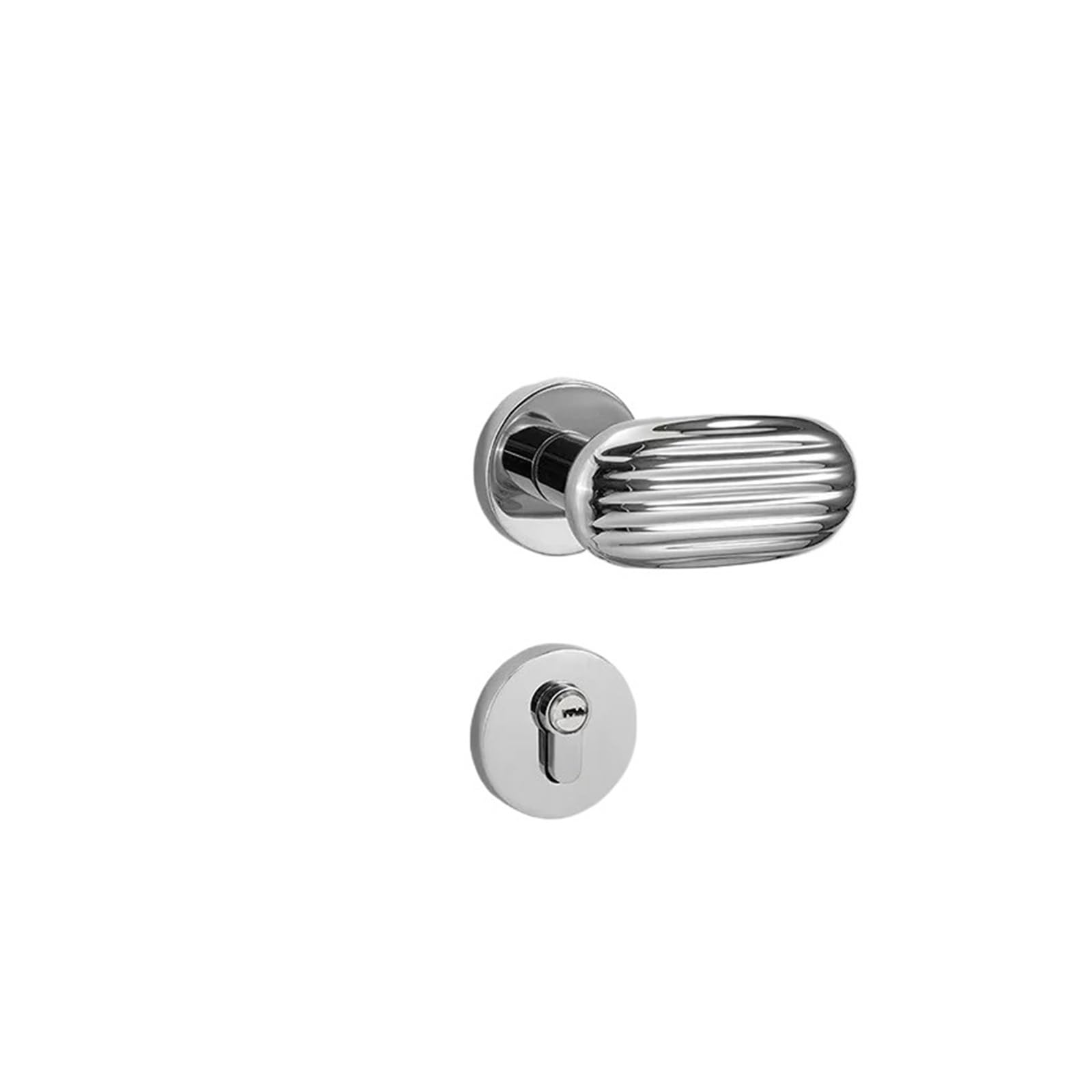 BSAXITHZB Indoor Silent Lock Zinc Alloy Door Handle(C Silver)