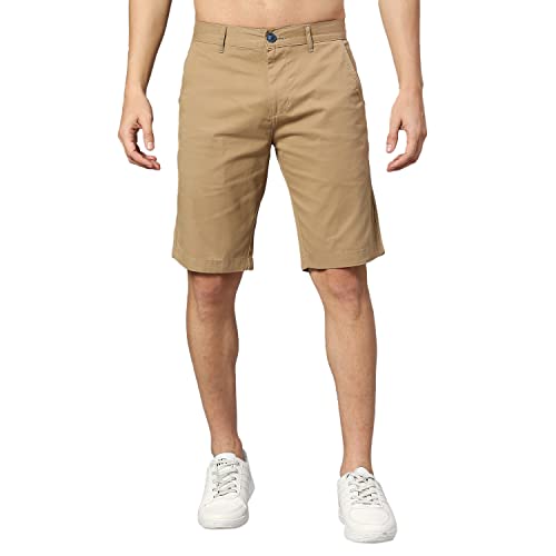 Image of Thomas Scott Men's | 100% Cotton | Solid | Above Knee | Button Closure | Chino | Casual Shorts for Men