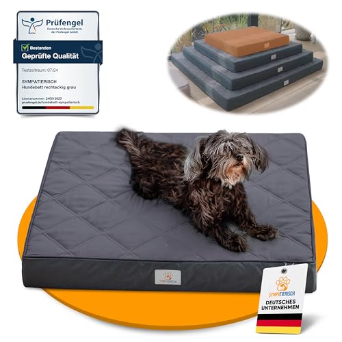 Orthopädisches Hundebett [Wasserdicht] - Die neue Lieblings-Hundematte deiner Fellnase, Rutschfestes Hundekissen, Hundekörbchen, Hundekorb, Bezug waschbar | Kleine bis große Hunde - 70x60x8 cm