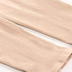 Arm Compression Sleeves, 2 Pair Slimming Arm Sleeves Shaper Wrap for Women Weight Loss Upper Helps Lose Arm Fat Tone Up Arm Shaping Sleeve Beige/Black