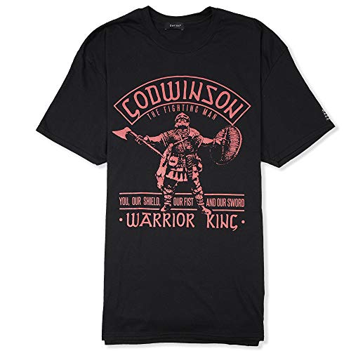 Senlak Harold Godwinson Warrior King Anglo-Saxon T-Shirt (Medium, Black)
