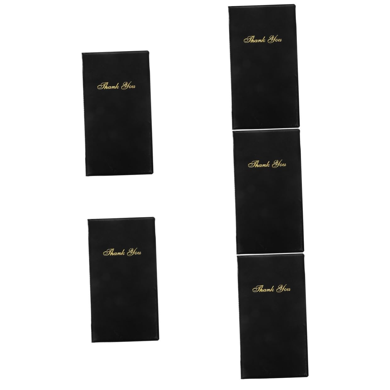 Cabilock 5 piezas Soporte para Menús y Cheques de Restaurante Carpeta Portamenús y Ligera Tabla de Escritura Elegante y Versátil para Notas y Facturas Accesorio para y Negocios Hosteleros