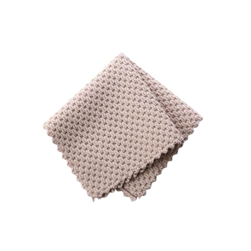 LALADEFIEE 6 Piezas Toallas de Cocina Absorbentes Paños de Microfibra Gris sin Aceite para Limpieza de Utensilios Vidrio y Muebles Alta Absorción y Durabilidad