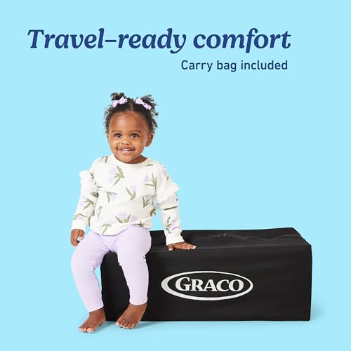 Image of Graco Pack n' Play CareSuite Playard, Portable Playpen with Baby Bassinet, Changing Table, Sky