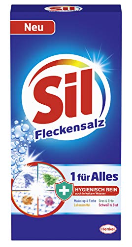 Sil 1 pour tous les sels détachants, hygiénique, pur même dans l'eau froide, 500 g.