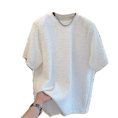 Xingfenly Loosefit Men' Casual Solid Knitted Pullover Round Neck Long Youth Overwear
