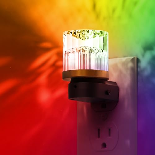 Image of L LOHAS LED Night Light, Night Lights Plug into Wall with 10 Color Change RBG Nightlight Plug in Wall, Built in Dusk to Dawn Sensor for Hallway, Bathroom, Rooms