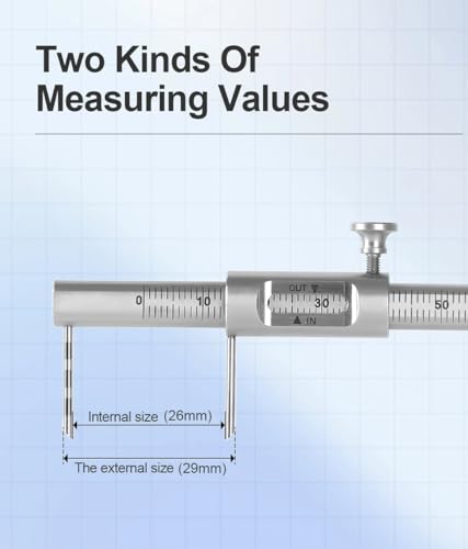 Calibrador deslizante ortodóntico 0-80mm para implantología miniatura 3