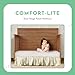 Evolur Sleep Dual Stage Comfort-Lite 5” Foam Crib & Toddler Mattress, Silver Star, Greenguard Gold & JPMA Certified, Dual-Sided Firm & Comfort Layers, Waterproof Cover, Made in USA