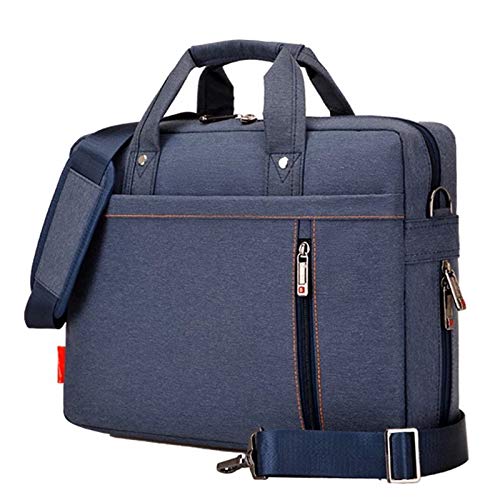 Sacoche pour Ordinateur Portable avec Poignée Housse de PC Portable en Nylon Étanche Sac Compatible pour 17.3 Pouces Macbook ASUS Acer HP Dell Lenovo Laptop Tablette Bleu Cover