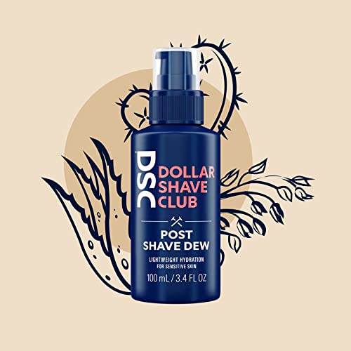 Dollar Shave Club | Post Shave Dew 2 Ct. | A Hydrating Alternative To Aftershave For Men, Lightweight Aftershave Balm For Sensitive Skin, Post Shave Balm, Aftershave Lotion, Shaving Balm With Aloe #TOP5