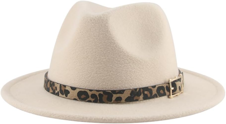 Womens Fedoras Hats British Top Hat Solid Casual Formal Felted Hat Girls