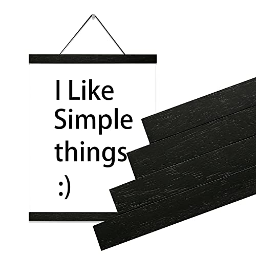 Yk Artwood 3 Pack Magnetic Poster Hanger Frame 12 Inch Black,12X16 12X18 12X20 12X24 Wood Magnet Frames Hangers For Photos, Pictures, Prints, Maps, Canvas Artwork,Diamond Art Painting, Canvas Hanger #TOP4