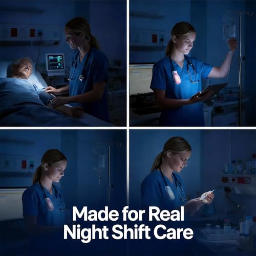 LETOUR 2Pcs Nurse Light for Night Shift - Soft, Focused Light for Patient Care Without Disrupting Sleep, Portable Nursing Accessories Ideal for Nurses, Healthcare Workers - image 4
