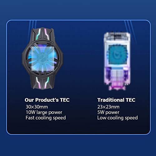cooler para celular,ERYUE S1-3030 Semicondutor Resfriador de Celular RGB Radiador de Celular Mini Sm