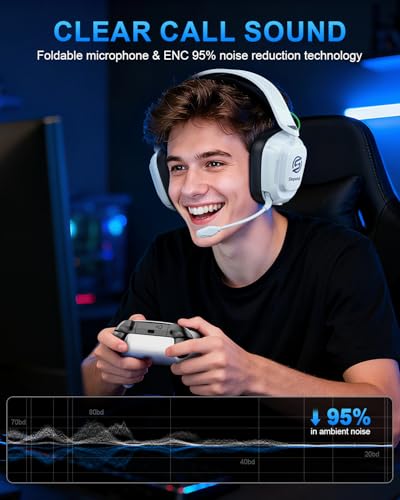 Image of Wireless Gaming Headset for Xbox Series X|S /One, PS5 PS4 PC, 100H Playtime
