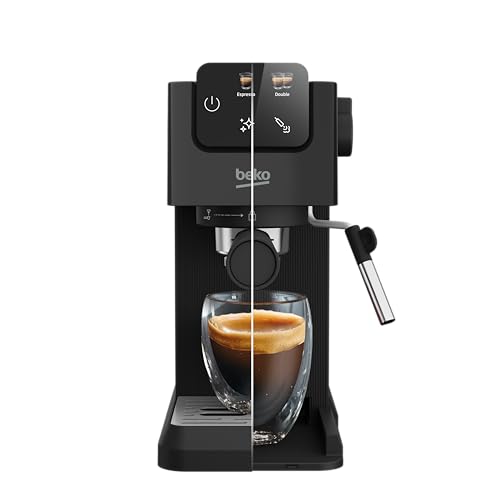 BEKO - Machine Expresso manuelle avec buse vapeur, Noir