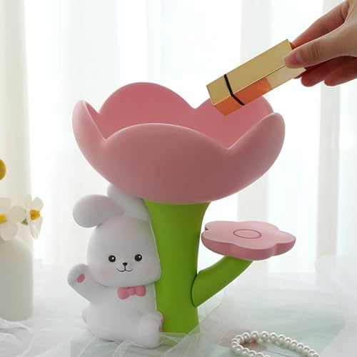 Statue de lapin de Pâques et boîte de rangement de bijoux pour centres de table - 4