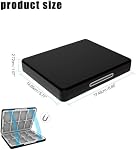 Shengsenfu 16-Slot Game Card Case,3DS Game Case Compatible 3DS XL/NEW 3DS / DSi XL/DSi LL, Hard Shell with Silicone Lining & Magnetic Closure Game Cartridge Holder Storage Organizer Accessories