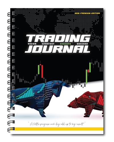 Image of Trading Diary Journal [New Premium Edition]+Trading Calendar +Trading Holidays +P&L Analysis +Track Goals +Track Investment + (Free 2 Candlestick & 2 ... Futures, Forex, Crypto | Wiro Binding