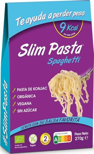 Slim Pasta - Spaghetti de Konjac - 270 g - Ideal para Dietas Keto, Low Carb