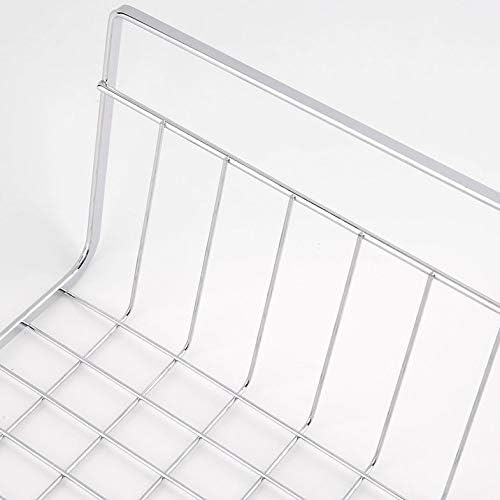 CamKpell Silver Polyester & Spandex Lightweight and Durable Design Suoerior Kitchen Under Shelf Storage Basket Lightweight Metal Organiser Rack