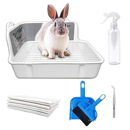 kathson Rabbit Litter Box Toilet, Bunny Potty Trainer Corner Litter Pan Small Animal Disposable Liner Bedding Supplies for Guinea Pigs, Chinchilla, Ferret, Gerbil (White)