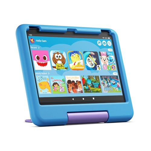 Image of Amazon Kid-Proof Case for Fire HD 10 tablet (Only compatible with 13th generation tablet, 2023 release) - Blue